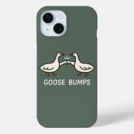 Funny Goose Bumps Cartoon | eerste bobbelganzendie iPhone 15 Case