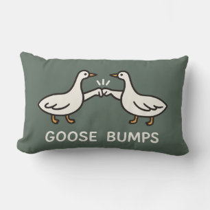Funny Goose Bumps Cartoon   eerste bobbelganzendie Kussen