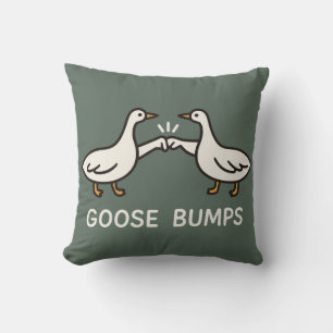 Funny Goose Bumps Cartoon   eerste bobbelganzendie Kussen