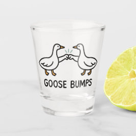 Funny Goose Bumps Cartoon | eerste bobbelganzendie Shot Glas