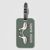 Funny Goose Bumps Cartoon | Fist Bump Geese Animal Bagagelabel (Voorkant (verticaal))