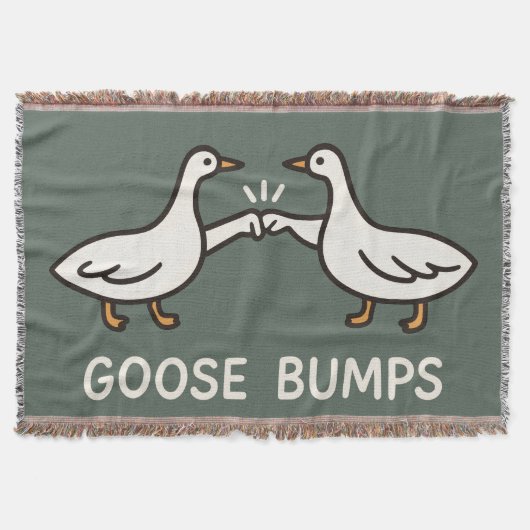 Funny Goose Bumps Cartoon | Fist Bump Geese Animal Deken (Voorkant)