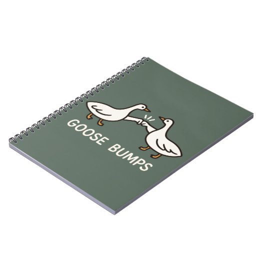 Funny Goose Bumps Cartoon | Fist Bump Geese Animal Notitieboek (Linkerzijde)