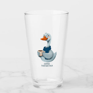 Funny Goose Coffee – Eerst Koffie Dan Praten Glas