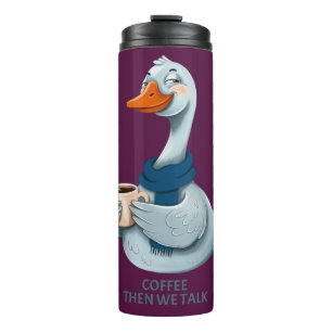 Funny Goose Coffee – Eerst Koffie Dan Praten Thermosbeker