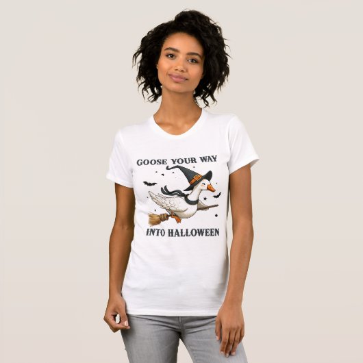 Funny Goose Halloween T-shirt (Voorkant volledig)
