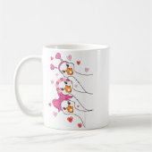 Funny Goose Happy Valentine Goose Cute Heart Lover Koffiemok (Links)