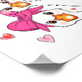 Funny Goose Happy Valentine Goose Cute Heart Lover Poster (Hoek)