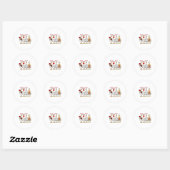 Funny Goose Happy Valentine Goose Cute Heart Lover Ronde Sticker (Vel)