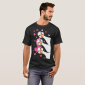 Funny Goose Happy Valentine Goose Cute Heart Lover T-shirt (Voorkant volledig)