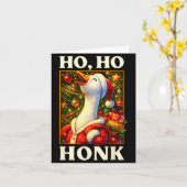 Funny Goose Ho Ho Honk Christmas Outfit For Men Wo Kaart (Gele Bloem)