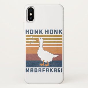 Funny Goose Honk Honk Madafakas Retro Vintage Duck Case-Mate iPhone Case