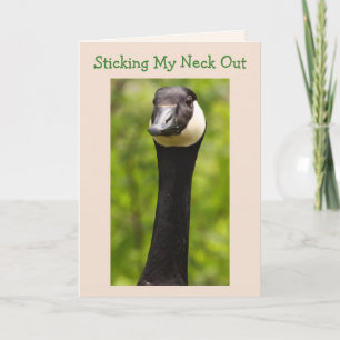 Funny Goose Joke Birthday Kaart
