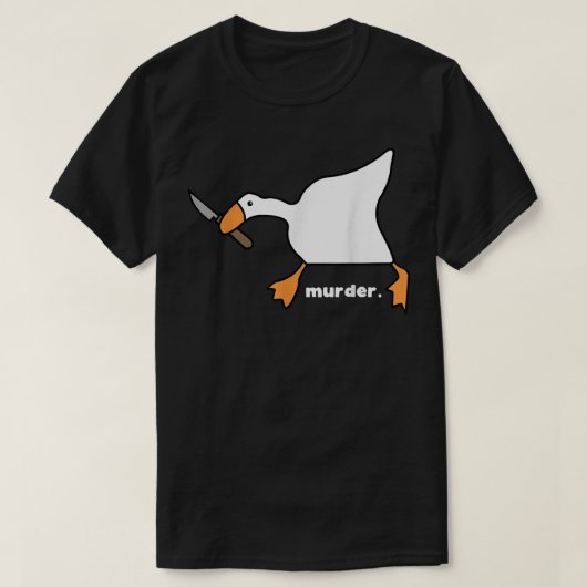 Funny Goose Murder  T-shirt (Design voorkant)