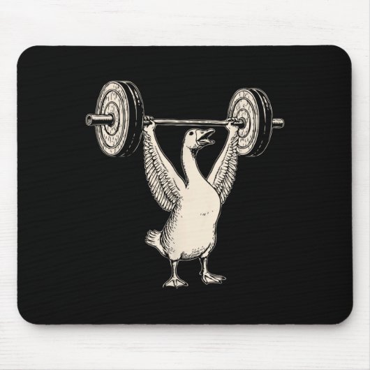 Funny Goose Muscle Mommy Gym Pump Cover Weights Fi Muismat (Voorkant)
