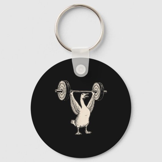 Funny Goose Muscle Mommy Gym Pump Cover Weights Fi Sleutelhanger (Voorkant)