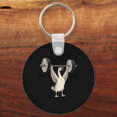 Funny Goose Muscle Mommy Gym Pump Cover Weights Fi Sleutelhanger (Voorkant)