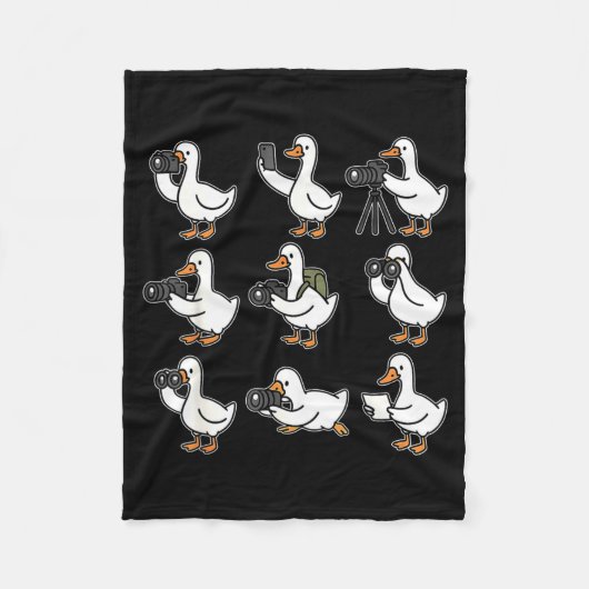 Funny Goose Photographer Photography Camera Photo Fleece Deken (Voorkant)