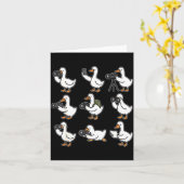 Funny Goose Photographer Photography Camera Photo  Kaart (Gele Bloem)