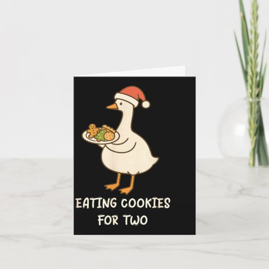 Funny Goose Pregnancy Pregnant Announcement To Hus Kaart (Voorkant)