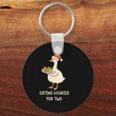 Funny Goose Pregnancy Pregnant Announcement To Hus Sleutelhanger (Voorkant)