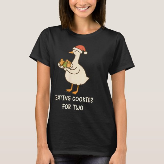 Funny Goose Pregnancy Pregnant Announcement To Hus T-shirt (Voorkant)