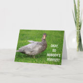 Funny Goose, sorry excuses Kaart (Voorkant)