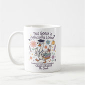 Funny Goose Teacher Afstuderen Gift gepersonalisee Koffiemok (Links)