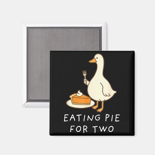 Funny Goose Thanksgiving Couples Pregnancy Announc Magneet (Voorkant / Achterkant)