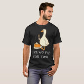 Funny Goose Thanksgiving Couples Pregnancy Announc T-shirt (Voorkant volledig)
