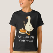 Funny Goose Thanksgiving Couples Pregnancy Announc T-shirt (Voorkant)