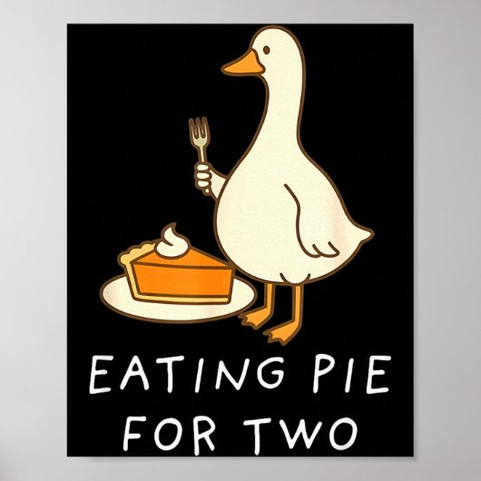 Funny Goose Thanksgiving koppels zwangerschapsaank Poster (Voorkant)