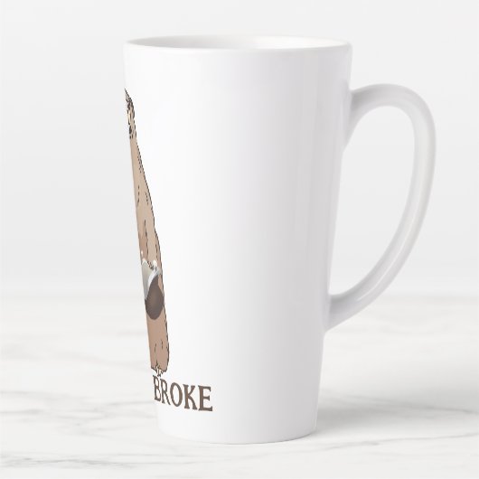 Funny Gopher Broke Latte Mok (Rechts)