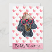 Funny Gordon Setter, ik wil jullie Valentijnsdag g Feestdagenkaart (Voorkant)