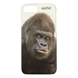 Funny Gorilla aangepaste monogram-hoesjes Case-Mate iPhone Case