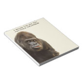 Funny Gorilla aangepaste tekst notitieblokken (Schuin)