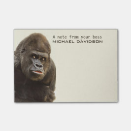 Funny Gorilla aangepaste tekst Post-it notities Post-it® Notes