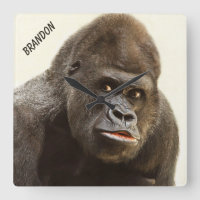 Funny Gorilla, aangepaste wandklok