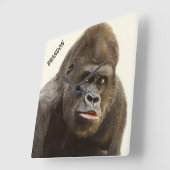 Funny Gorilla, aangepaste wandklok (Hoek)