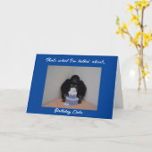 Funny Gorilla Birthday Cake Card Kaart (Gele Bloem)