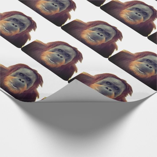 Funny Gorilla Chimp Monkey Cadeaupapier (Hoek)