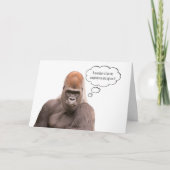 Funny Gorilla Happy Birthday Boss Kaart (Voorkant)