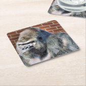 FUNNY GORILLA KARTONNEN ONDERZETTERS (Schuin)