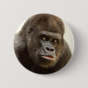 Funny Gorilla-knoppen Ronde Button 5,7 Cm
