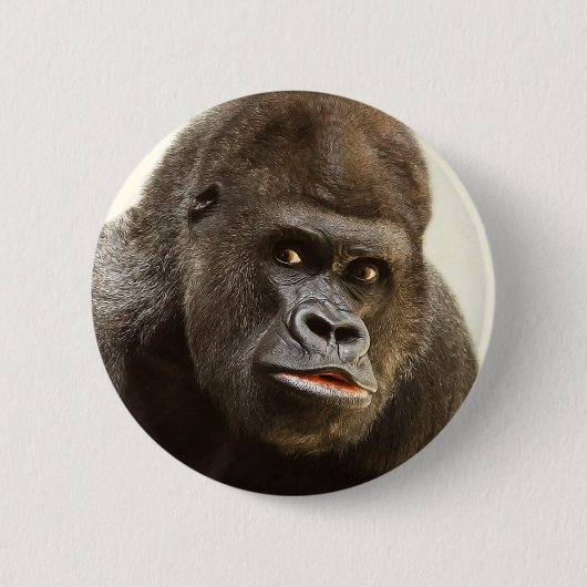 Funny Gorilla-knoppen Ronde Button 5,7 Cm (Voorkant)