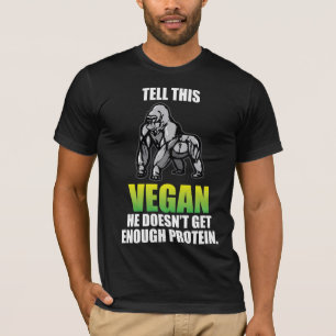 Funny Gorilla Lifestyle Vegan Quotes T-shirt