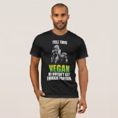 Funny Gorilla Lifestyle Vegan Quotes T-shirt (Voorkant volledig)