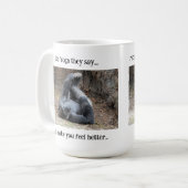 Funny Gorilla Mok: Doe Yoga.... Koffiemok (Voorkant links)