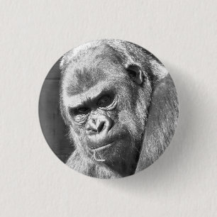 FUNNY GORILLA RONDE BUTTON 3,2 CM