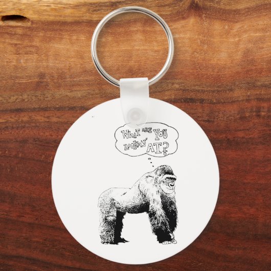 Funny Gorilla Sleutelhanger (Voorkant)